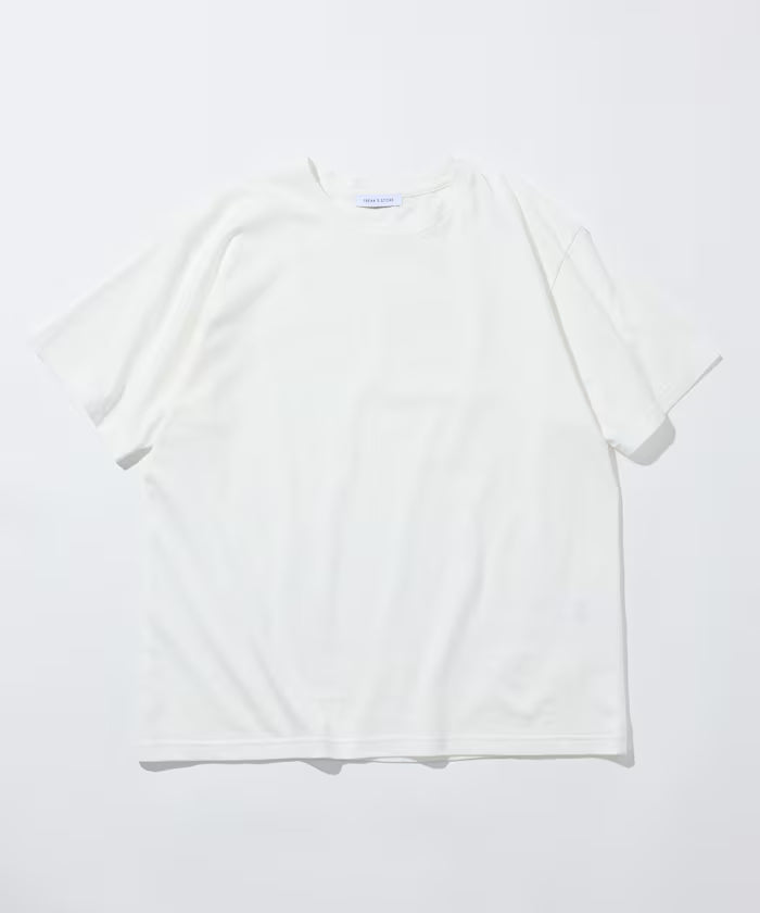 Sheer Knit & Cotton T-Shirt Layered Set