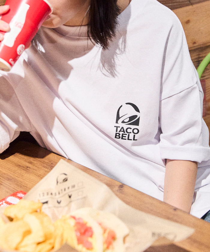 Limited Edition TACOBELL×FREAK'S STORE Exclusive Big Silhouette Back Print Crew Neck T-Shirt