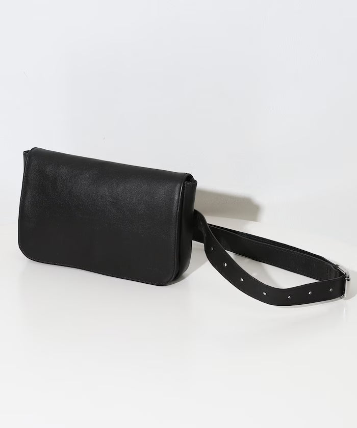 Leather Waist Pouch / Cowhide / Water-Repellent Leather