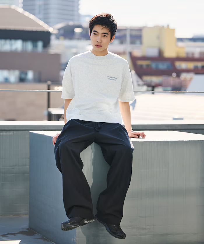 Big Silhouette Back Print Crew Neck T-Shirt / The Sound Brings 【Limited Edition】