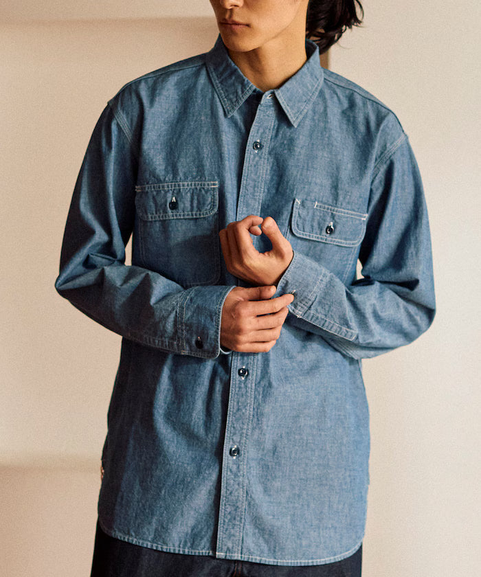 [Made in Japan] JAPAN CHAMBRAY SHIRT L/S