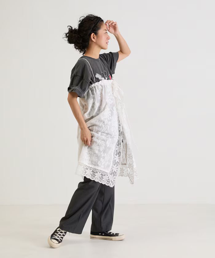 2WAY Lace Camidress & Lace Layered Skirt