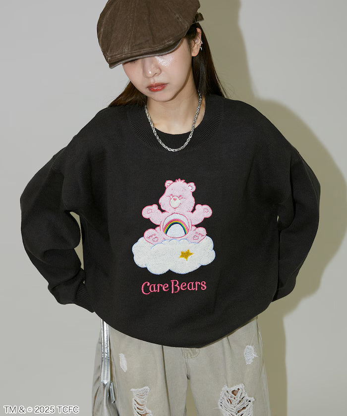 CareBears(TM)/Care Bear(TM) Crew Neck Jacquard Knit Limited Edition - Charcoal Gray