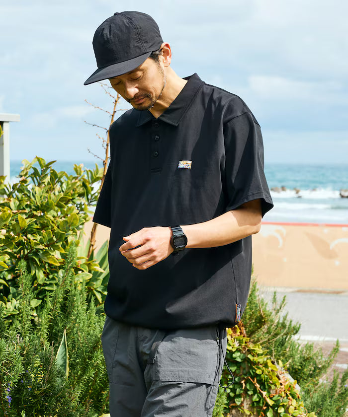 FREAK'S STORE for BEACH & FES Relax Fit One Point Logo Spindle Polo Shirt
