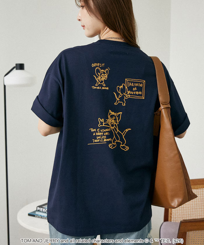 <Functional Material> TOM AND JERRY Graphic T-Shirt Limited Edition