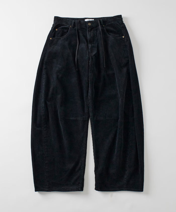 Wide Silhouette One Wash Curve Corduroy Pants