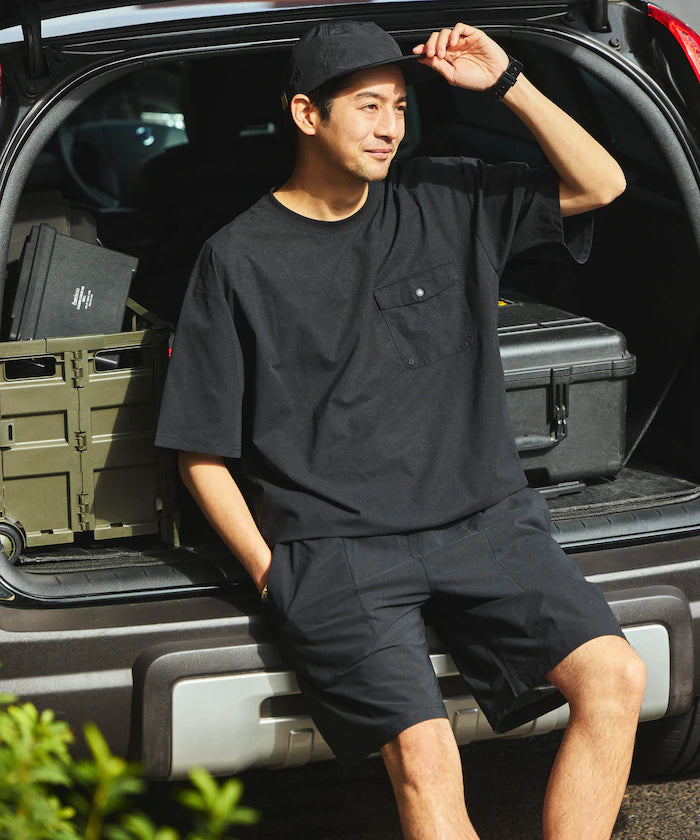 SOLOTEX Packable Short Sleeve Travel Set with Mini Bag Water-Absorbent and Quick-Drying