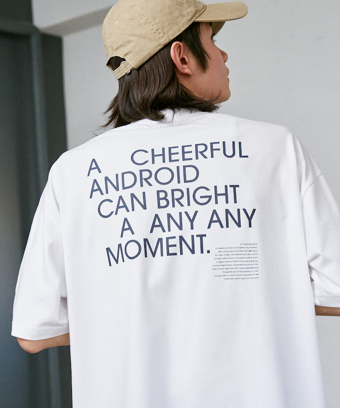 LOVE POP STUDIO CHEERFUL Typography T-Shirt Limited Edition