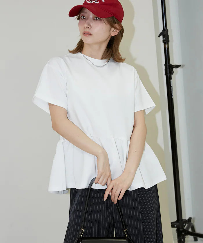 <Contact Cooling> Cool Ponchi Peplum T-Shirt Limited Edition