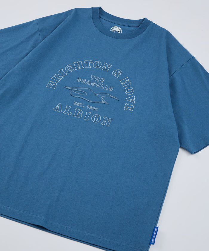 [5/22 12:00~ Release] Brighton & Hove Albion FC - SEAGULLS HERITAGE LOGO TEE - Blue
