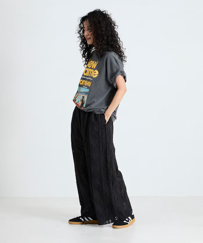 Cutwork Embroidered Easy Pants