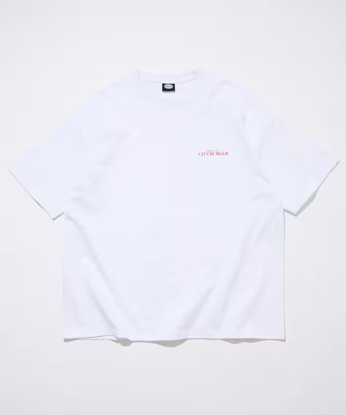 Big Silhouette Back Print Crew Neck T-Shirt / City Burger 【Limited Release】