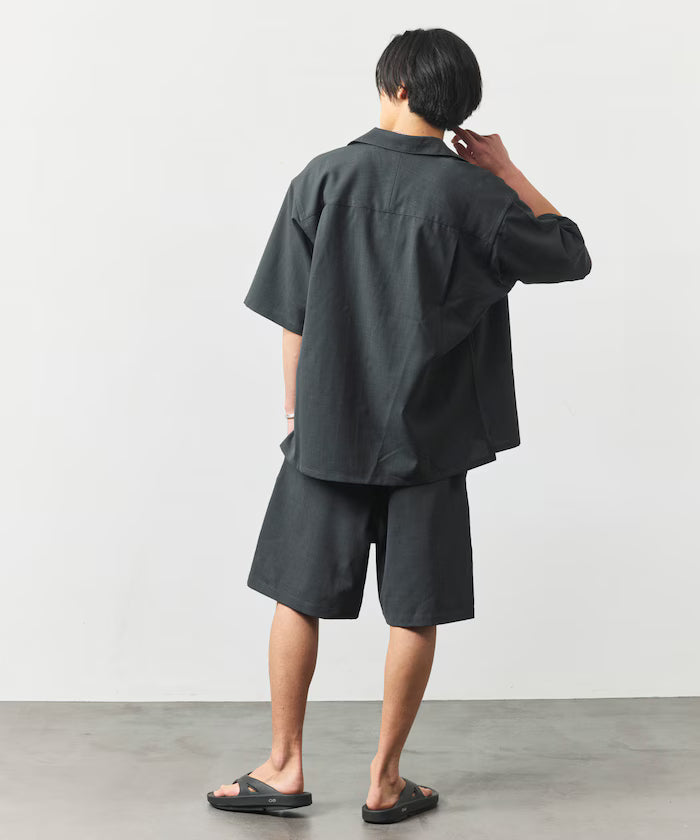 [New Color Added] Quick-Drying Material Relaxed Fit Easy Short Pants Linen-like Home Care