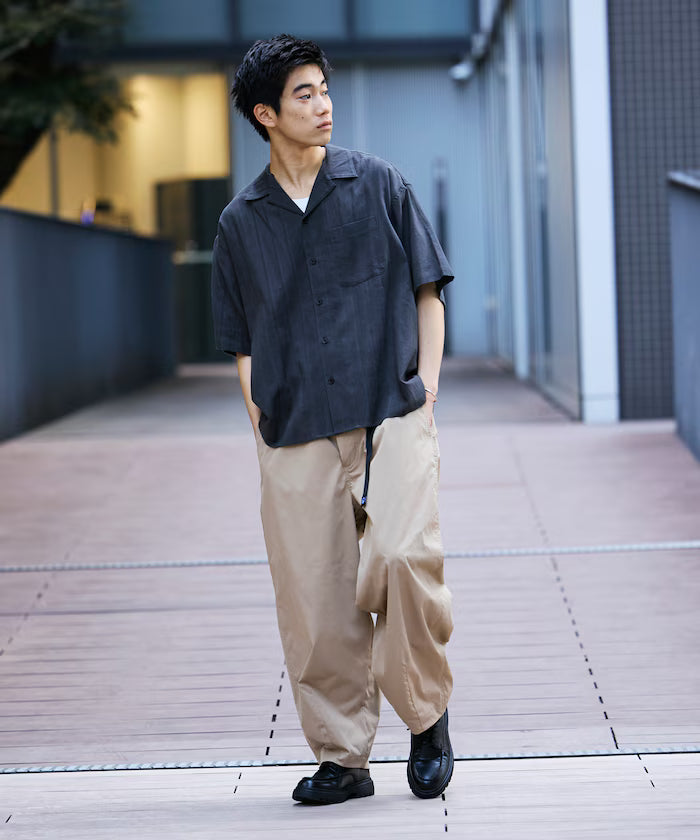 Relax Fit Relaxed Fit Shadow Stripe Open Color Shirt [Limited Release]