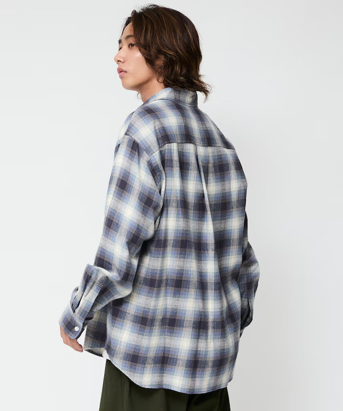 Relax Fit Relaxed Fit Regular Color Flannel Check Shirt [Limited Edition]