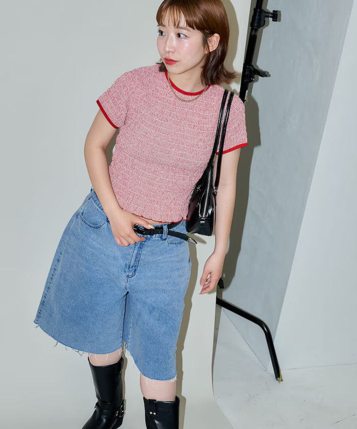 Shearing Design Check Pullover Shirt