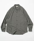 Relax Fit Classic Pattern Regular Collar Shirt / Check Pattern / Stripe Pattern 【Limited Edition】 - Black