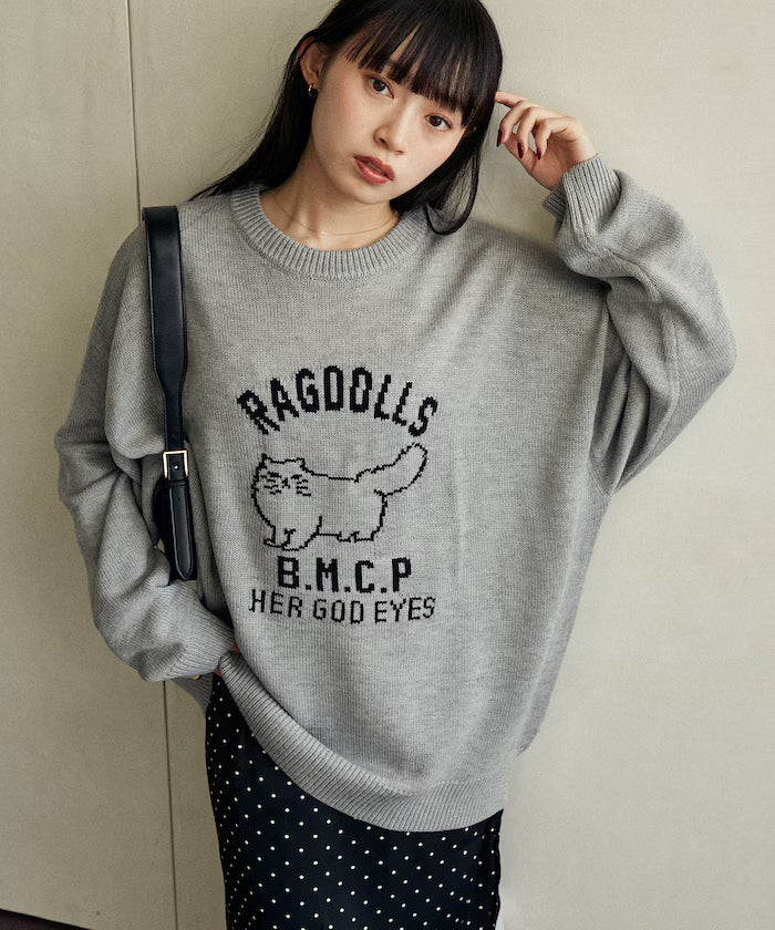RAGDOLLS CAT Ragdoll Cat Jacquard Knit Limited Edition