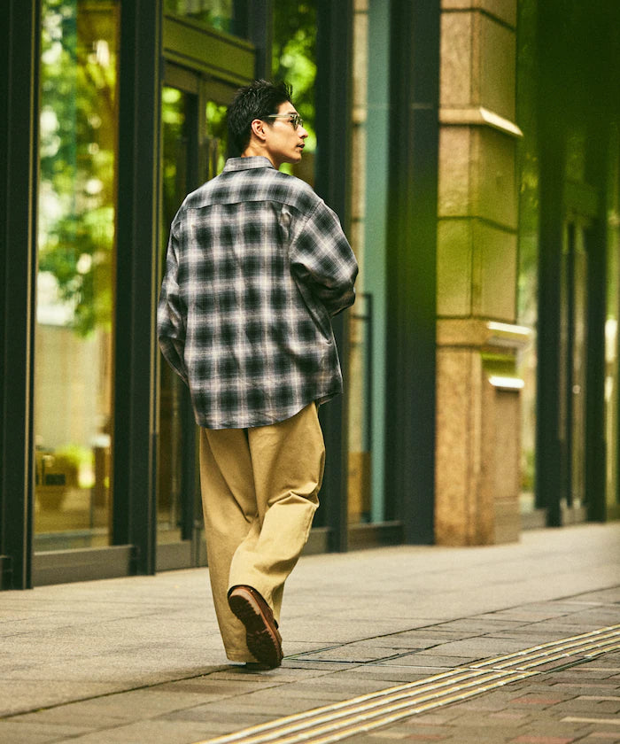 Relax Fit Relax Fit Ombre Check Flannel Shirt [Limited Edition]