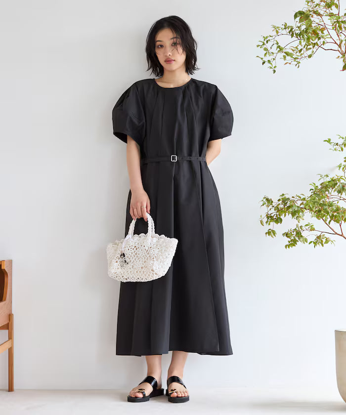 Balloon Sleeve 2WAY Dress / 5 Minute Sleeve