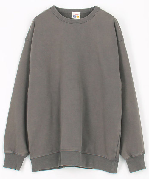 13 oz HEAVY WEIGHT heavyweight pigment-dyed crewneck sweatshirt - Brown