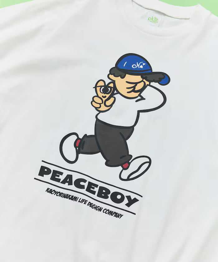 [May 22 12:00 Start of Sales] kaoyorinakami × FREAK'S STORE / Kaoyorinakami Special Order Peace Boy Tee