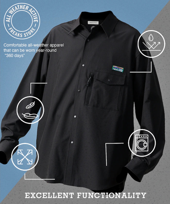 ALL WEATHER ACTIVE WEAR/All Weather Active Wear Relaxed Fit Pocket Shirt 【Limited Edition】