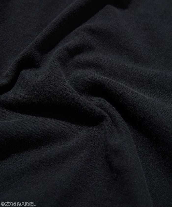 MARVEL/Venom Crew Neck T-Shirt / Static Electric Flock Processing