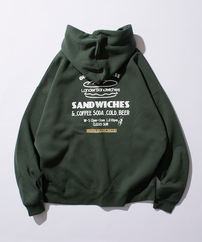 LANDER SANDWICHES×FREAK'S STORE/LANDER Limited Big Silhouette Back Print Sweat Hoodie 【Limited Release】