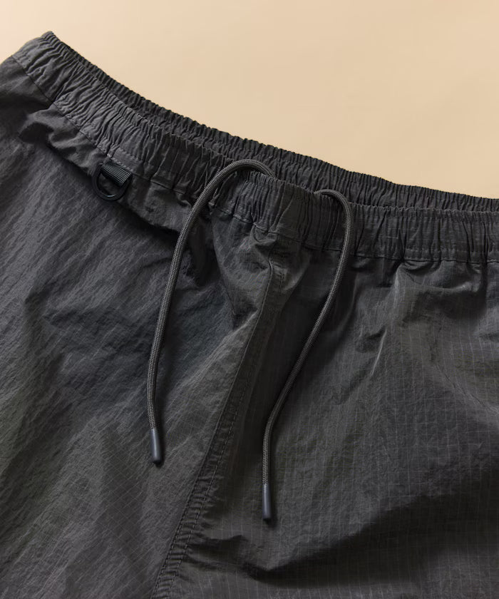 Outdoor Ripstop Nylon One Point Logo Zip-Up Parker Shorts Bag 3P Set