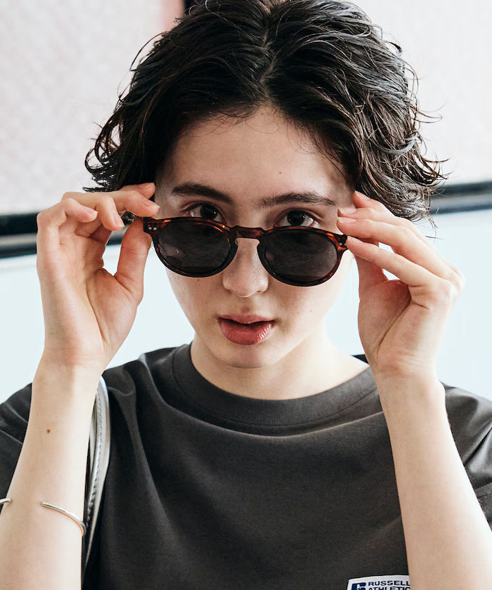 Color Fashion Glasses UV Cut Unisex Compatible [Limited Edition] - Charcoal Gray
