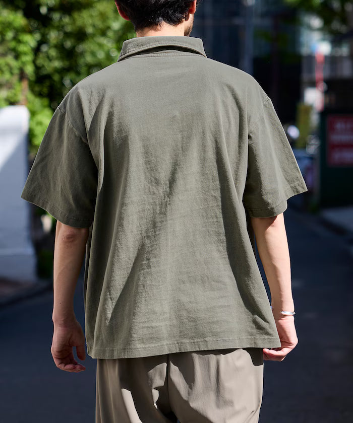 HEAVY WEIGHT/Heavyweight Pigment Short Sleeve Polo Shirt/T-shirt/10.5 oz