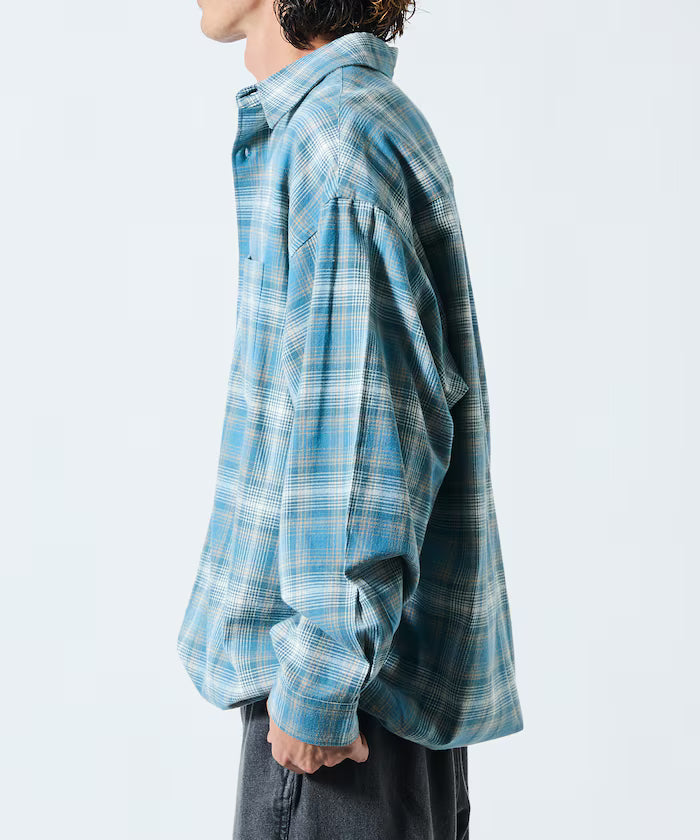 Wide Silhouette Ombre Check Spindle Shirt [Limited Edition]