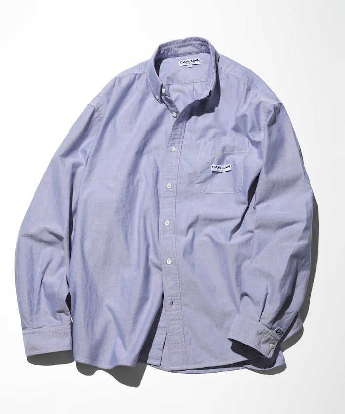 Magazine Pocket Oxford B.D Shirt - Navy