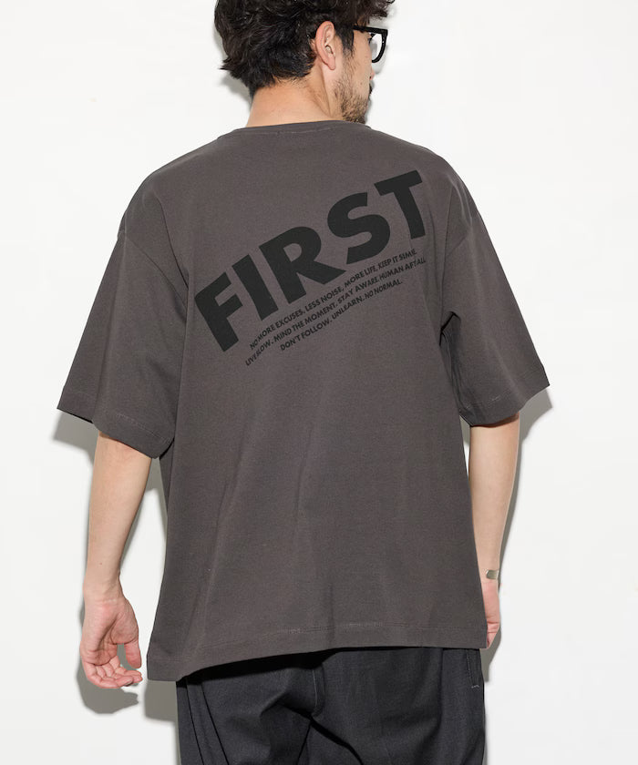 6 Ounce Front Logo Print Crew Neck T-Shirt / Back Print T-Shirt PRINT FRESH FIRST