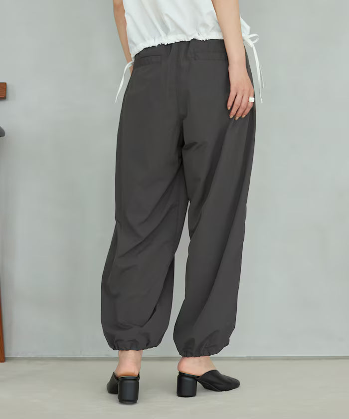 Nylon Lace Easy Wide Pants