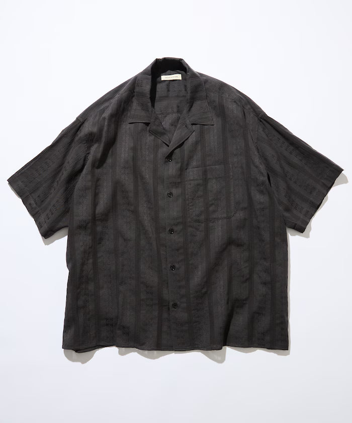 Relaxed Fit Allover Jacquard Open Collar Shirt [Limited Edition]