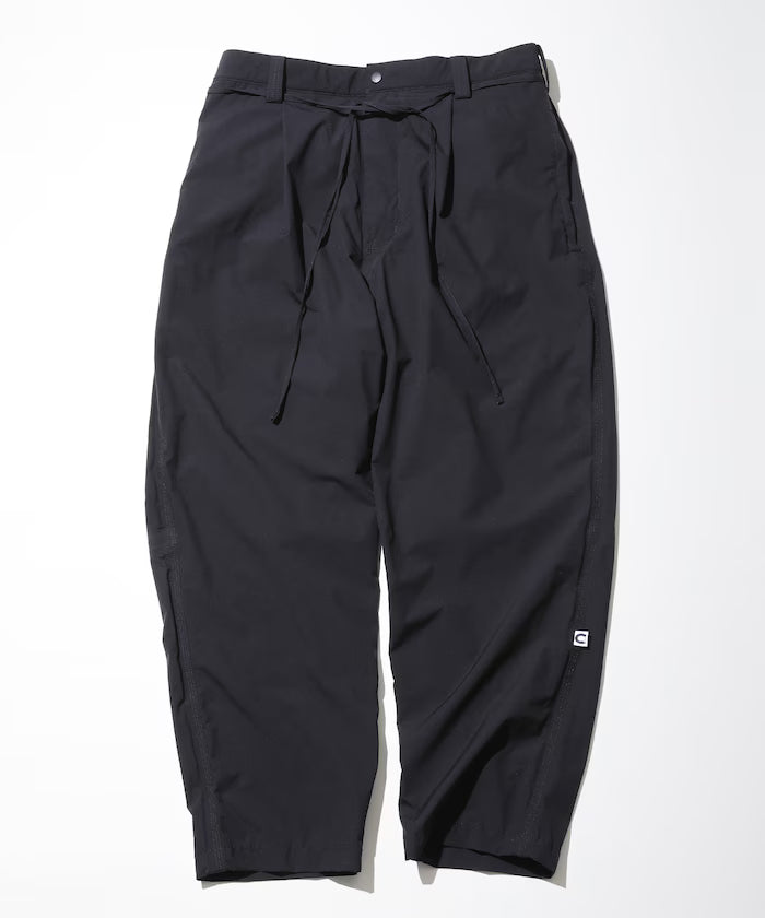 2.5Layer 1 tuck wide tapered shell pants - Navy