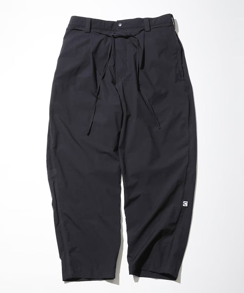 2.5Layer 1 tuck wide tapered shell pants - Navy