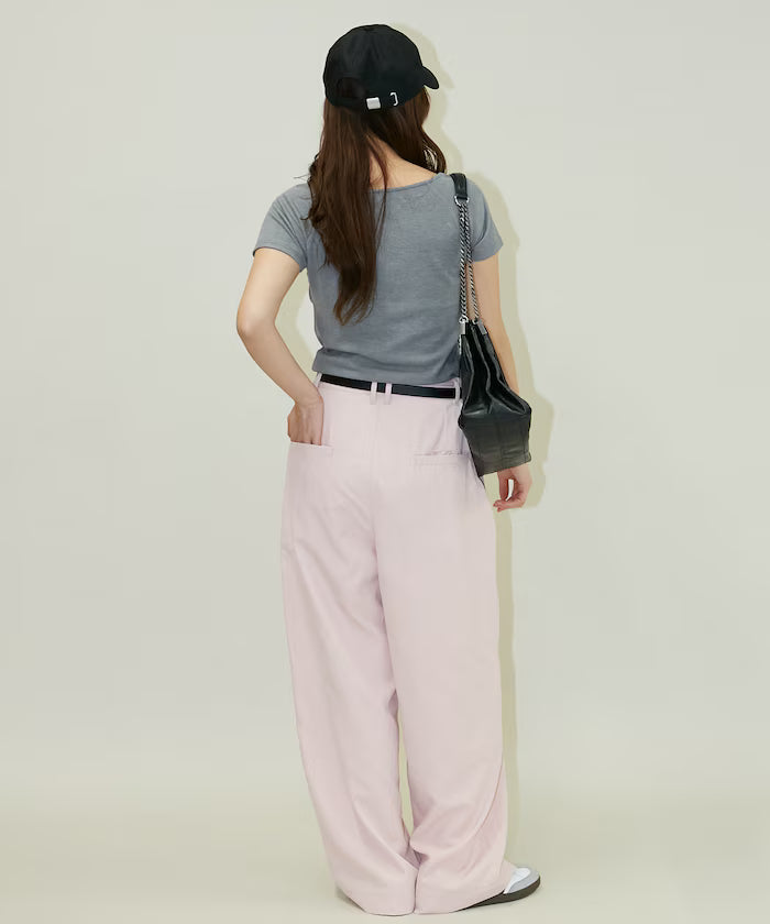 Color Tuck Slacks Pants Limited Release