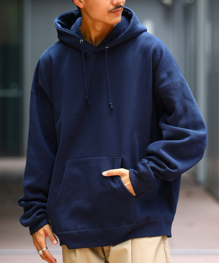 12oz Heavyweight Big Silhouette Pullover Hoodie - Limited Edition - Navy