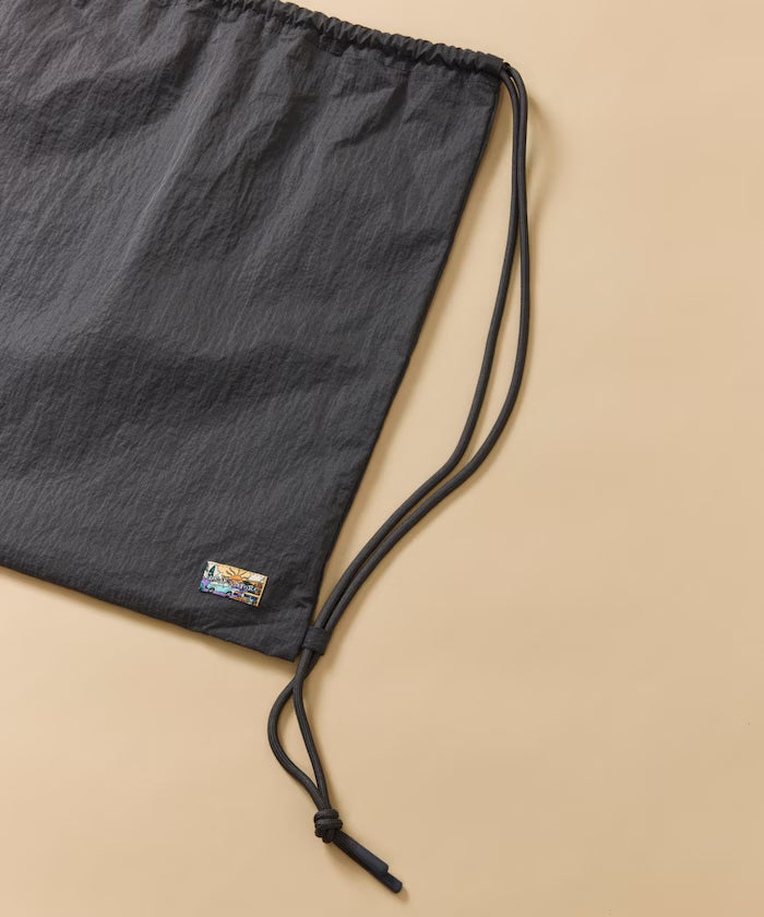 Outdoor Ripstop Nylon One Point Logo Zip-Up Parker Shorts Bag 3P Set
