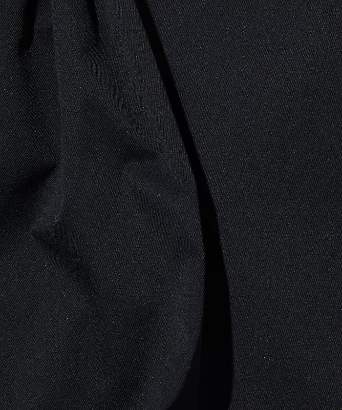 Wide Silhouette Double Tuck Poly Chino Slacks [Limited Edition]