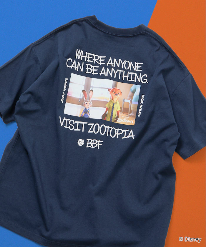 Zootopia Limited Edition Character Print Crew Neck T-Shirt Judy Nick