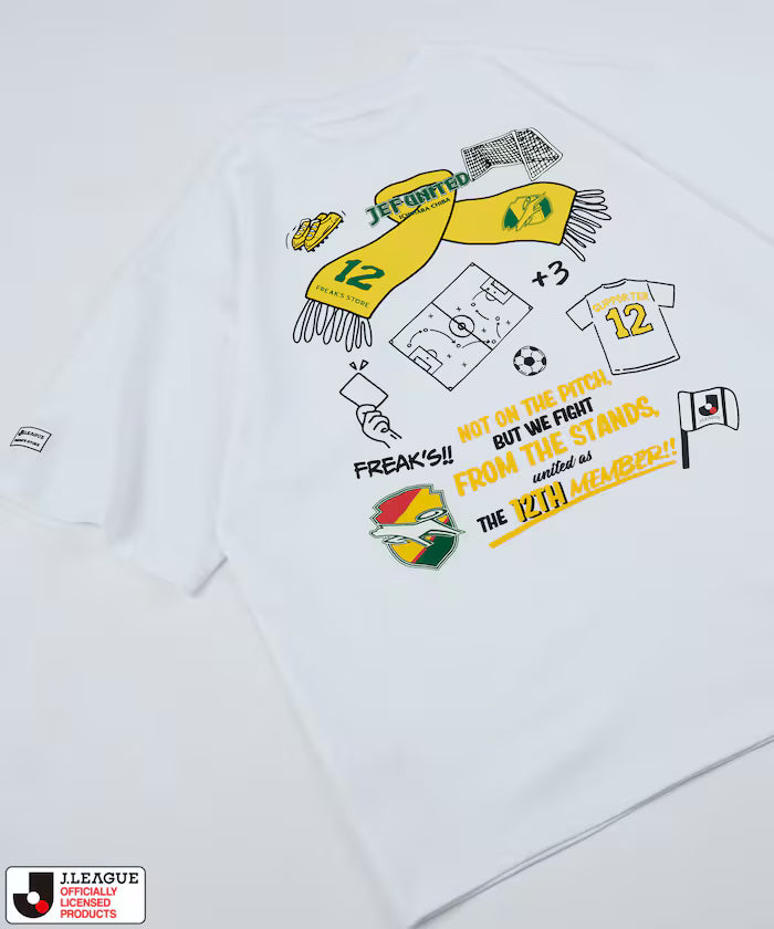 [Sales start on May 15 at 12:00] J.LEAGUE × FREAK’S STORE Limited SUPPORTERS SHORT SLEEVE TEE [Jef United Chiba] - White