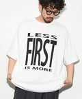 6 Ounce Front Logo Print Crew Neck T-Shirt / Print T-Shirt PRINT BIG FIRST - White