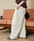 LOVE POP STUDIO Curve Cut Pants Limited Edition - Light Gray