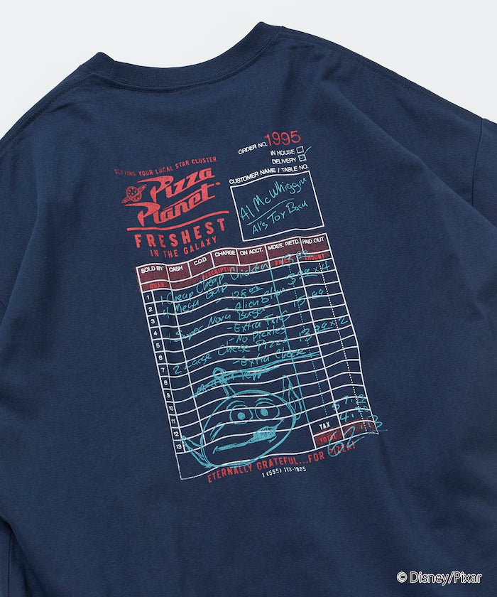 [TOY STORY] Exclusive Big Silhouette Back Print Crew Neck T-Shirt / Pizza Planet [Limited Edition]