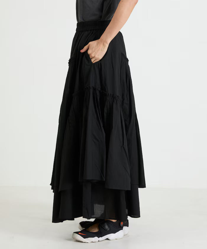 India Frill Maxi Gathered Skirt