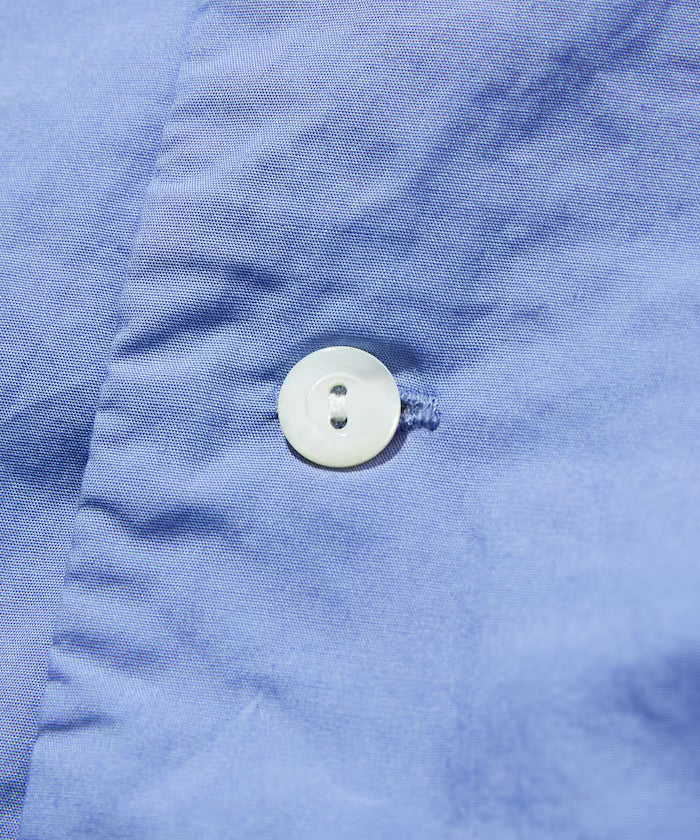 Magazine Pocket Chain Stitch Open Collar Shirt